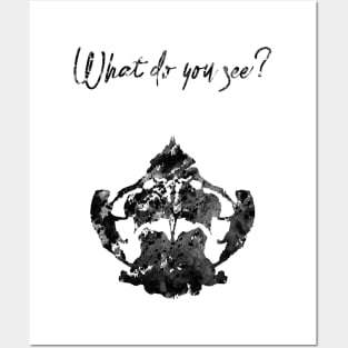 Rorschach inkblot test Posters and Art